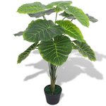 VIDAXL Plante artificielle avec pot Taro 85 cm Vert