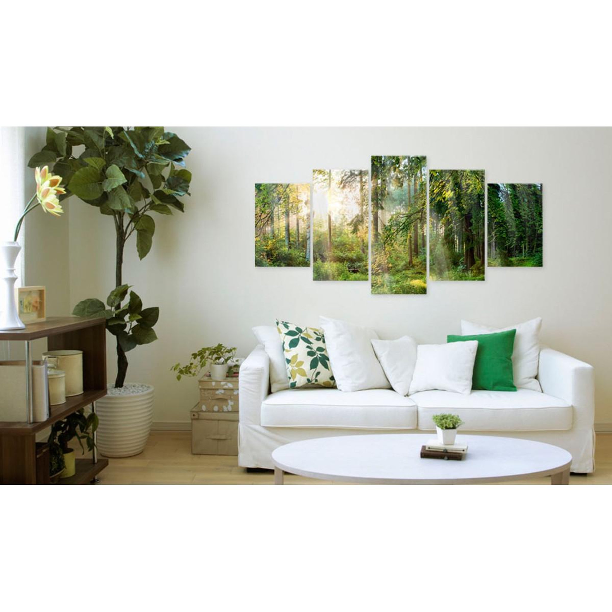 Voir la diapositive 2 : Paris Prix Tableau sur Verre Acrylique  Green Sanctuary