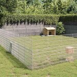 VIDAXL Enclos d'animaux en liberte 48panneaux 54x100 cm fer galvanise