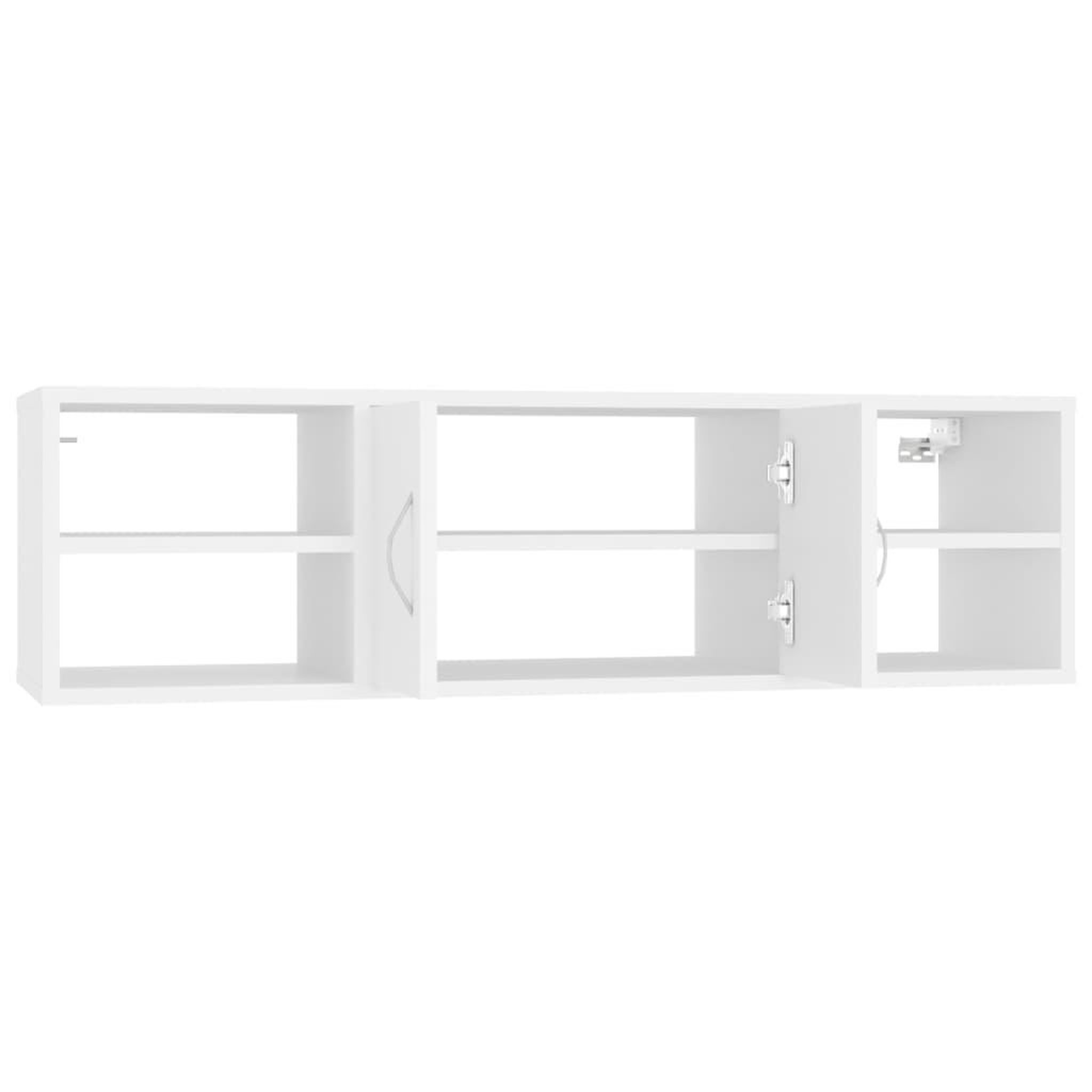 Voir la diapositive 5 : VIDAXL Etagere murale Blanc 102x30x29 cm Bois d'ingenierie