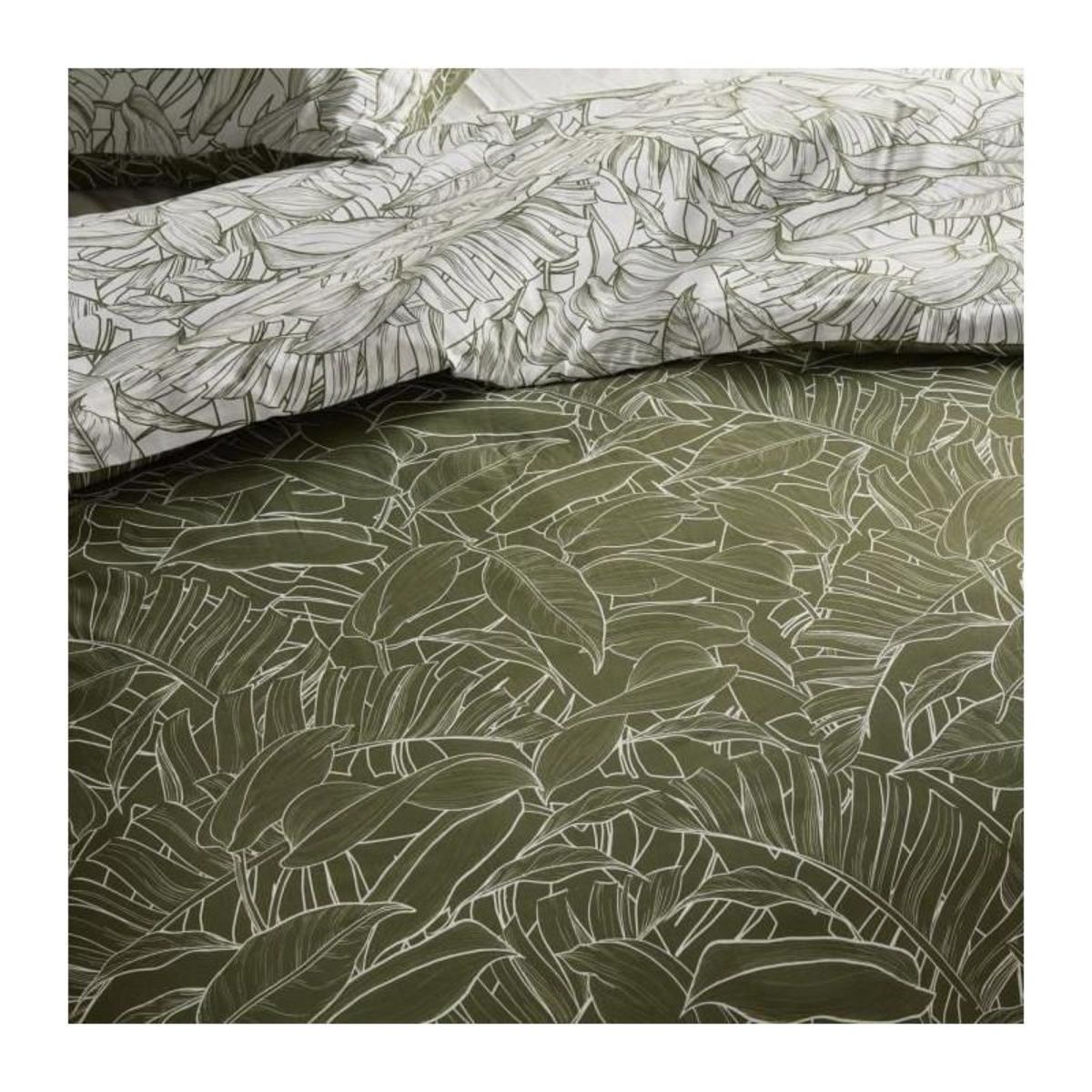 Today Parure de lit - TODAY Crazy - Imprimé Jungle - 2 personnes - 220 x 240 cm - Vert