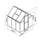 Voir la diapositive 3 : Canopia by PALRAM Serre de jardin - Polycarbonate - 3,4m² - MYTHOS