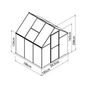 Voir la diapositive 3 : Canopia by PALRAM Serre de jardin - Polycarbonate - 3,4m² - MYTHOS