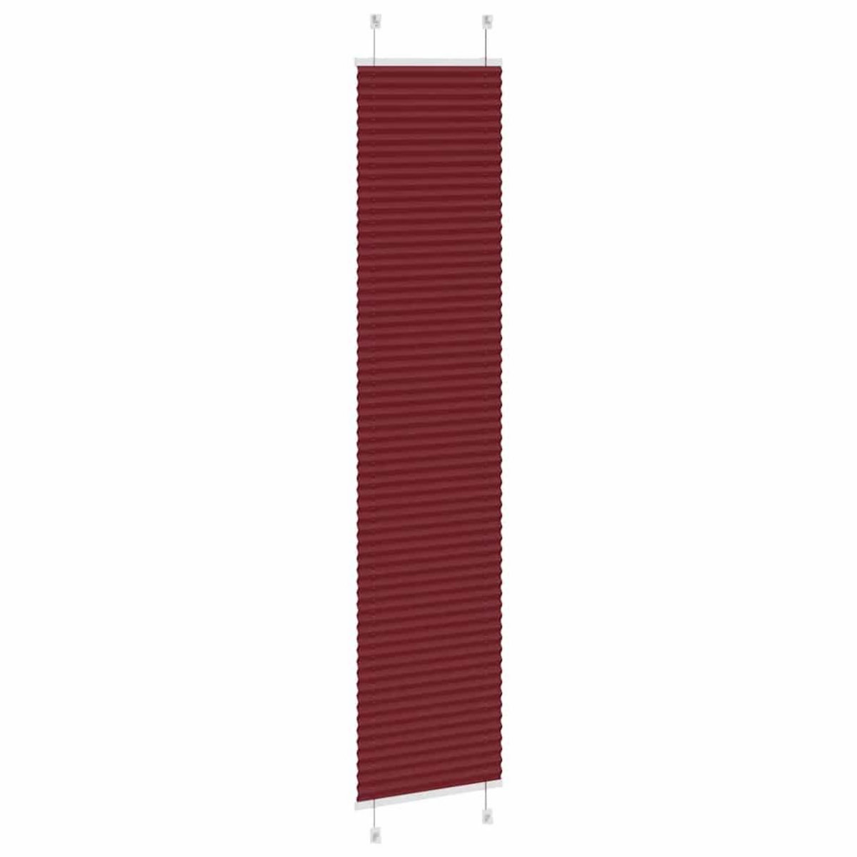 VIDAXL Store plisse rouge bordeaux 40x200 cm largeur du tissu 39,4 cm