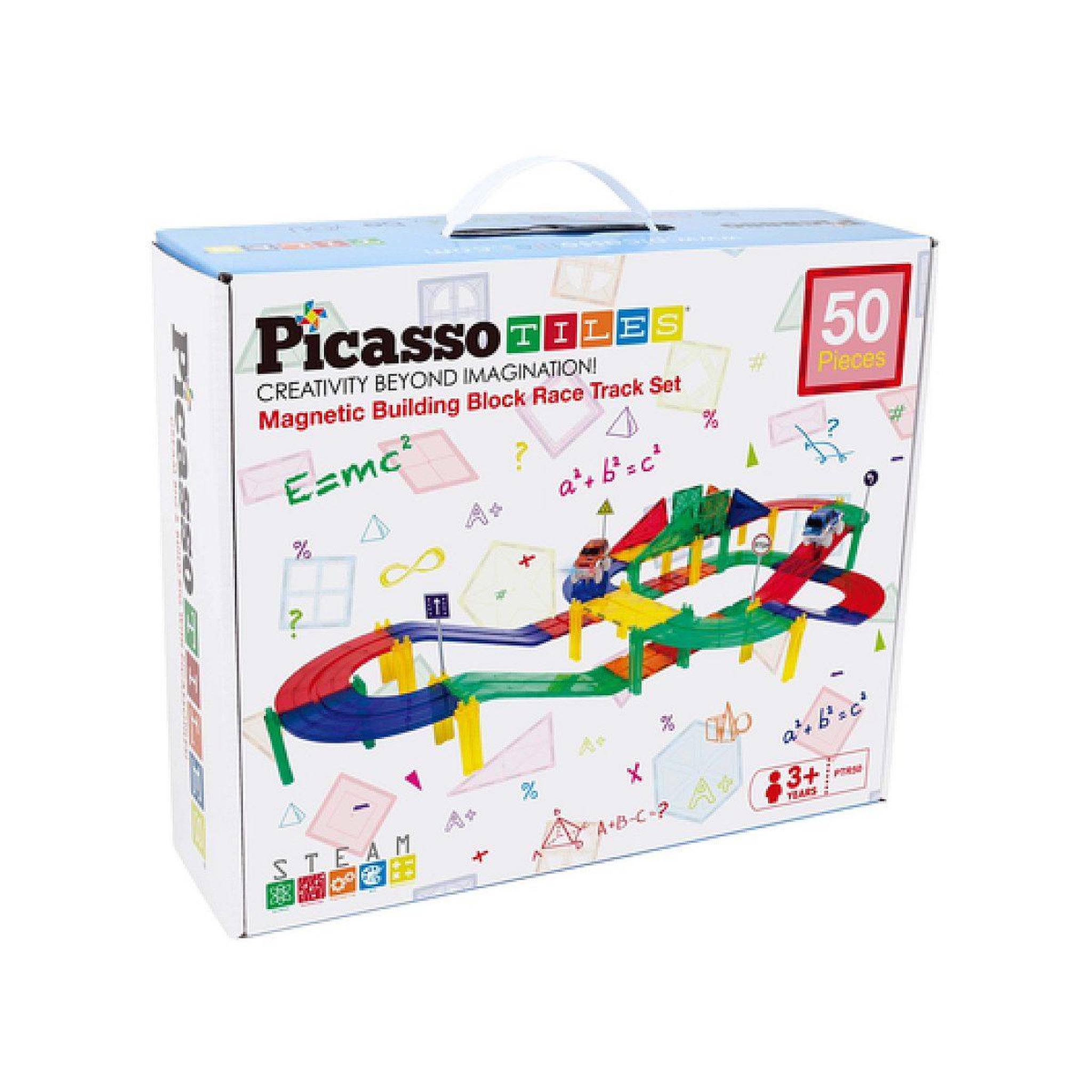 Tactic Kit de circuit de course magnetique 50 pcs PicassoTiles