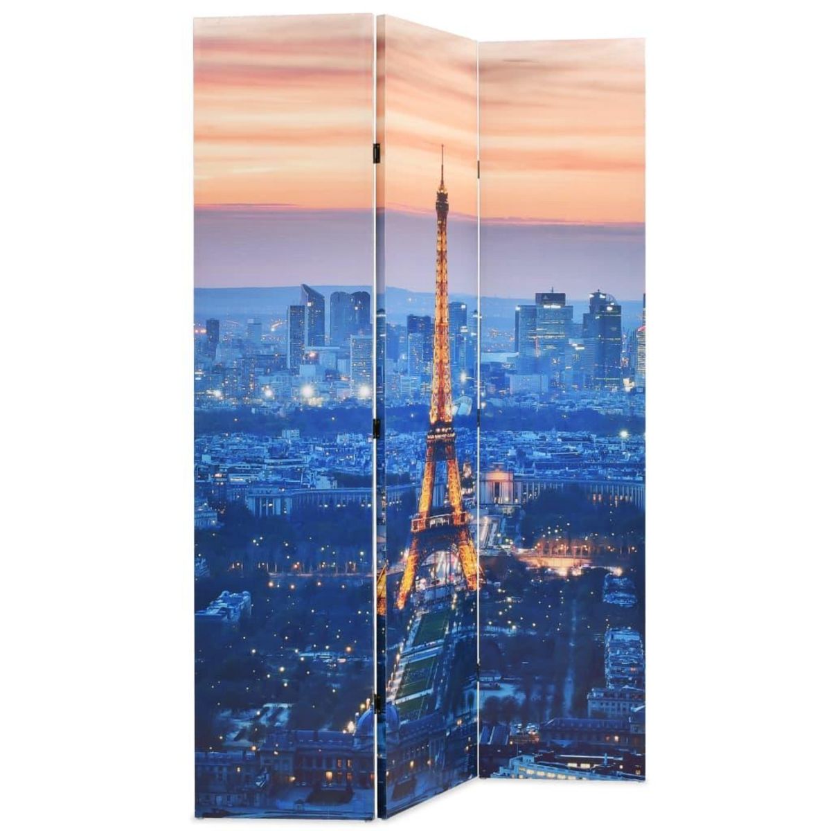 VIDAXL Cloison de separation pliable 120x170 cm Paris la nuit