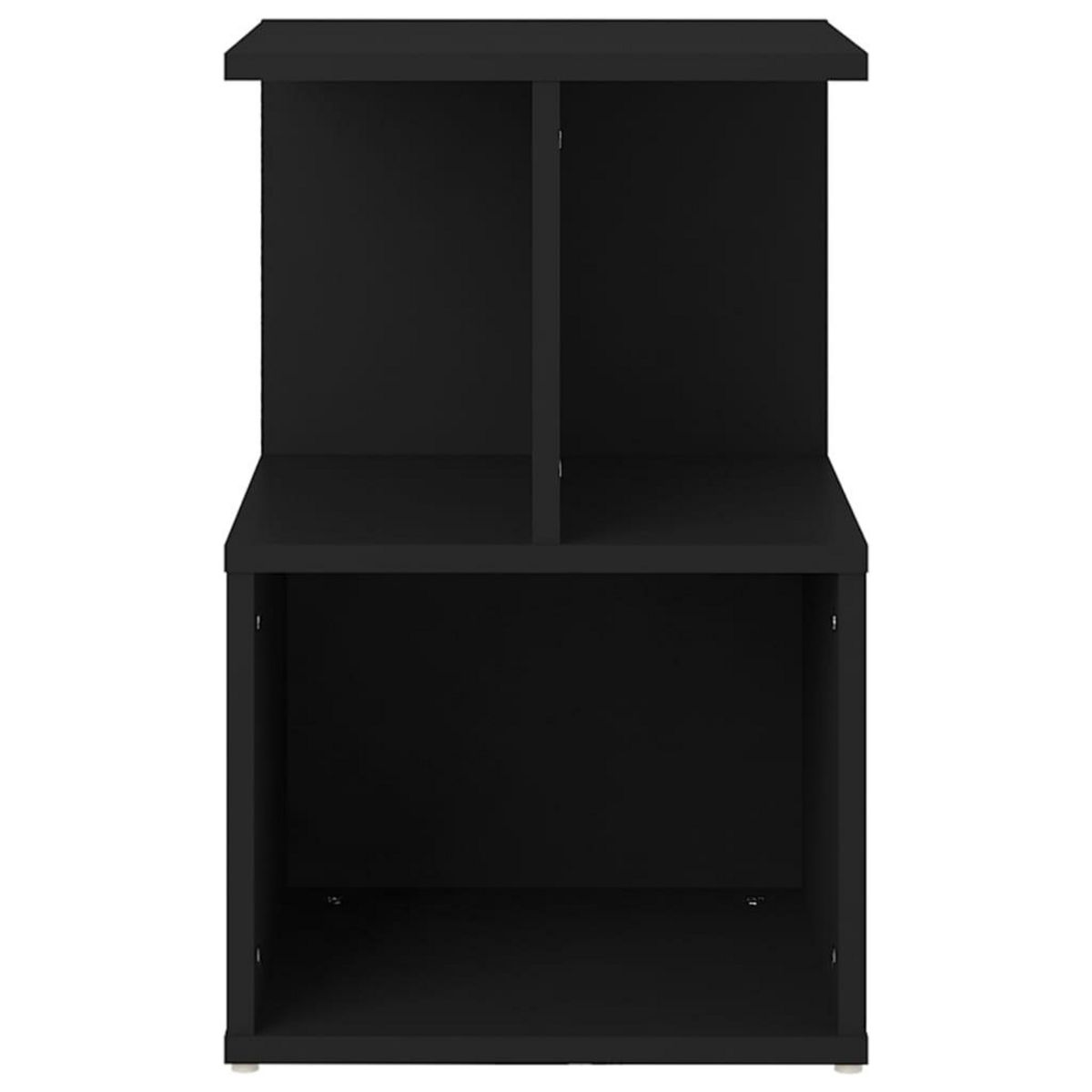 VIDAXL Tables de chevet 2 pcs noir 35x35x55 cm bois d'ingenierie