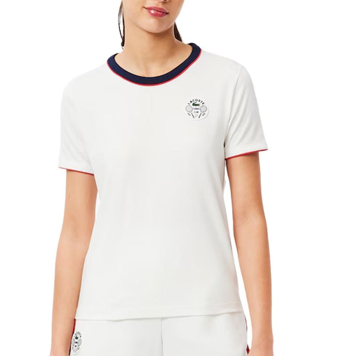 Lacoste T shirt  Femme Lacoste Ultra Dry Heritage Badge