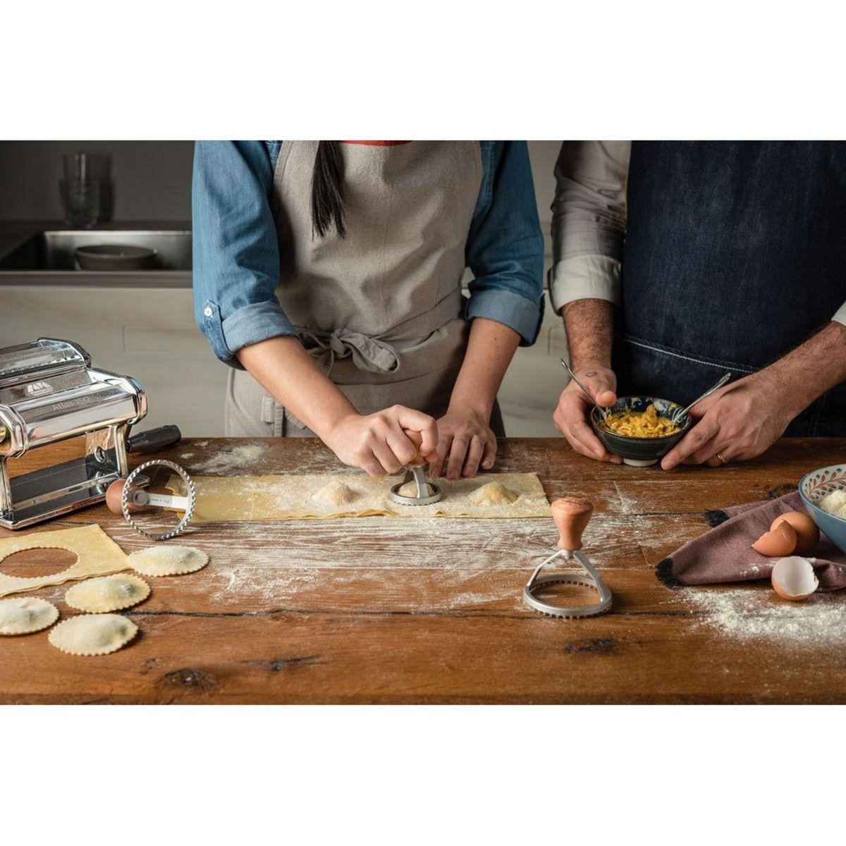 Marcato Découpe pâtes Decoupe pate ronde 8 cm pour Atlas 150