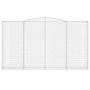 Voir la diapositive 3 : VIDAXL Panier de gabions arque 400x30x220/240 cm Fer galvanise