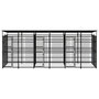 Voir la diapositive 2 : VIDAXL Chenil d'exterieur avec toit pour chiens Acier 11,06 m²