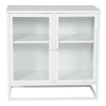 Paris Prix Vitrine 2 Portes  Bakal  85cm Blanc