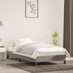 VIDAXL Cadre de lit sans matelas gris clair 90x200 cm velours