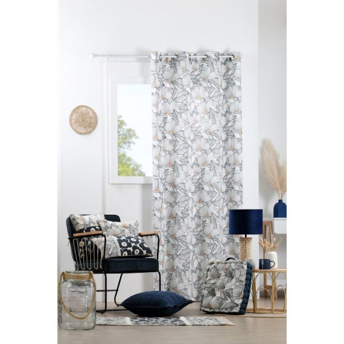 Lovely Casa Rideau à œillets 140x260 cm EUGENIE coton