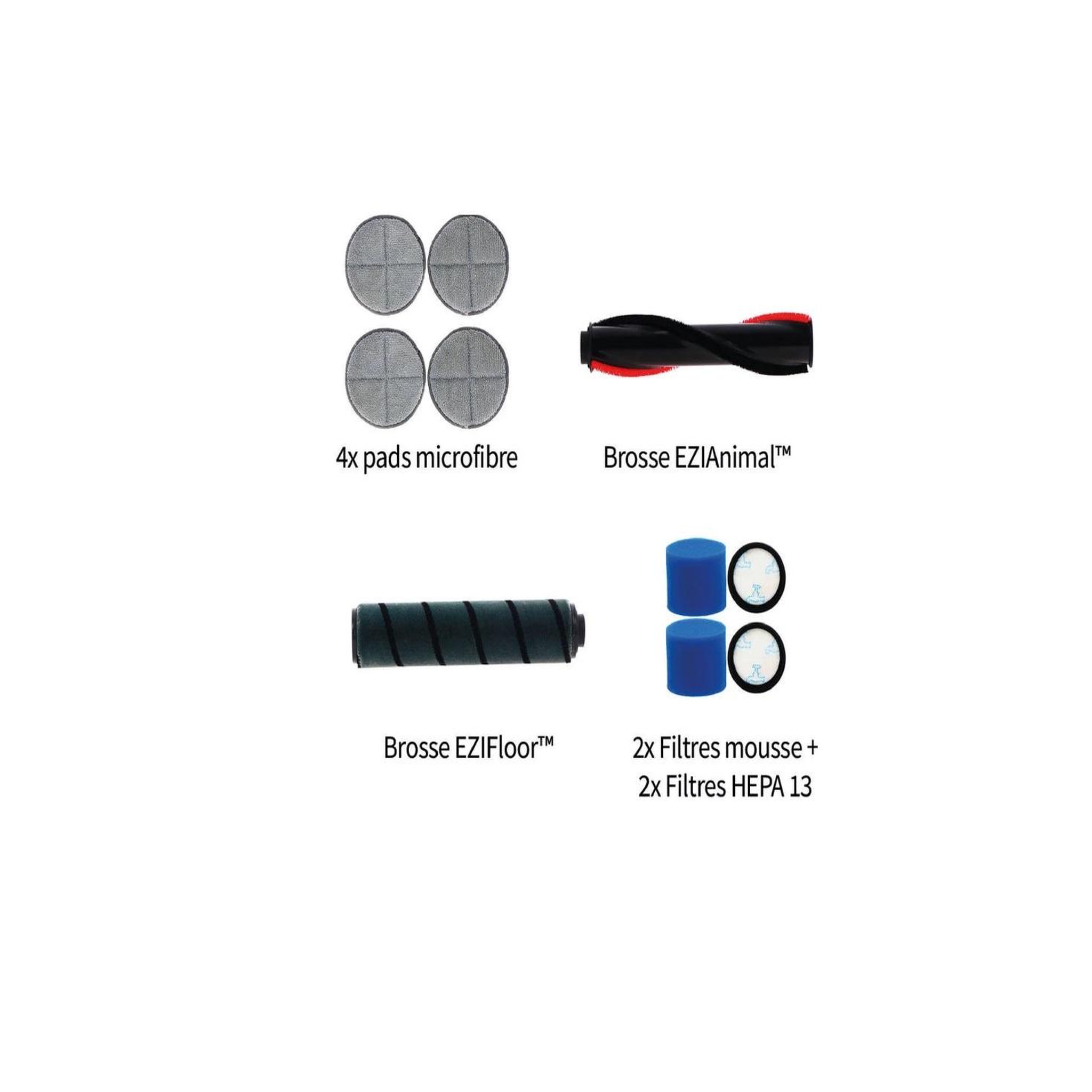 Voir la diapositive 2 : EZICLEAN Pack accessoires cycloboost r8 washh - packacc.r8wash