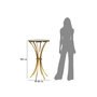 Voir la diapositive 5 : Paris Prix Table d'Appoint  Shanty  108cm Noir & Or
