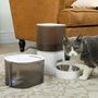 Voir la diapositive 4 : PAWHUT Ensemble distributeur croquettes chat et fontaine à eau blanc