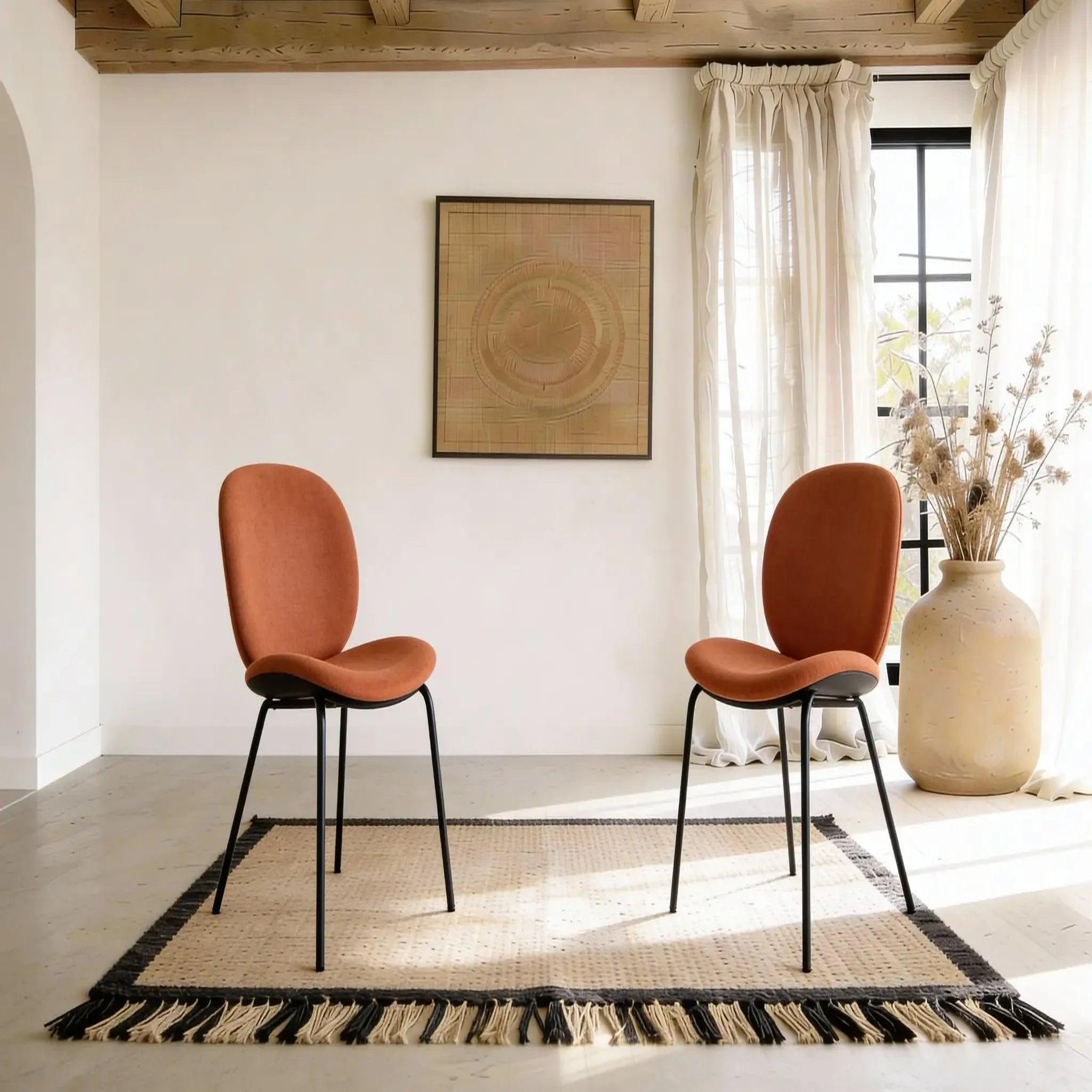 Voir la diapositive 4 : CASANOVA PARIS Line - lot de 2 chaises pieds en métal noir