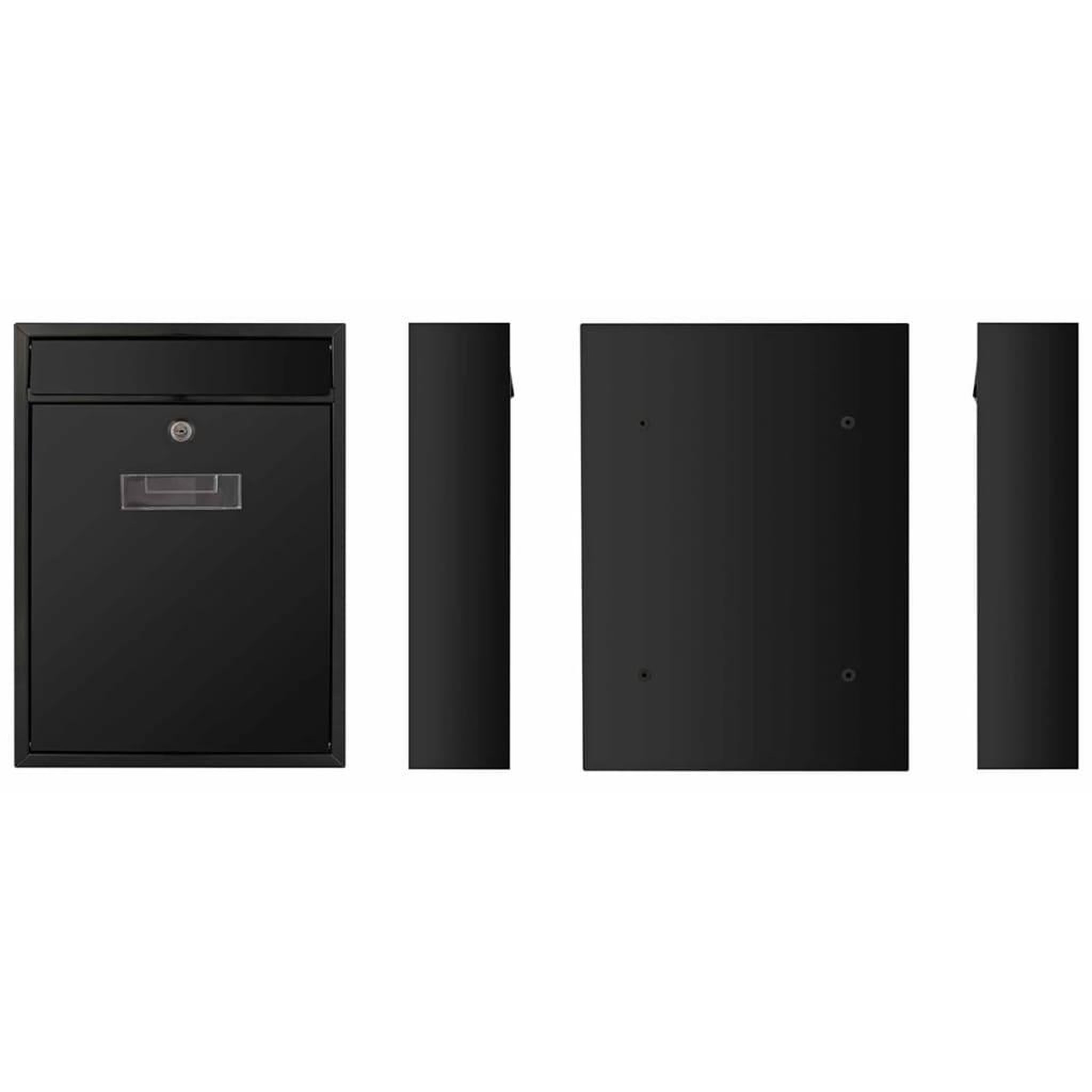 Voir la diapositive 2 : Perel Perel Boîte a lettres Ibiza Noir BG40002