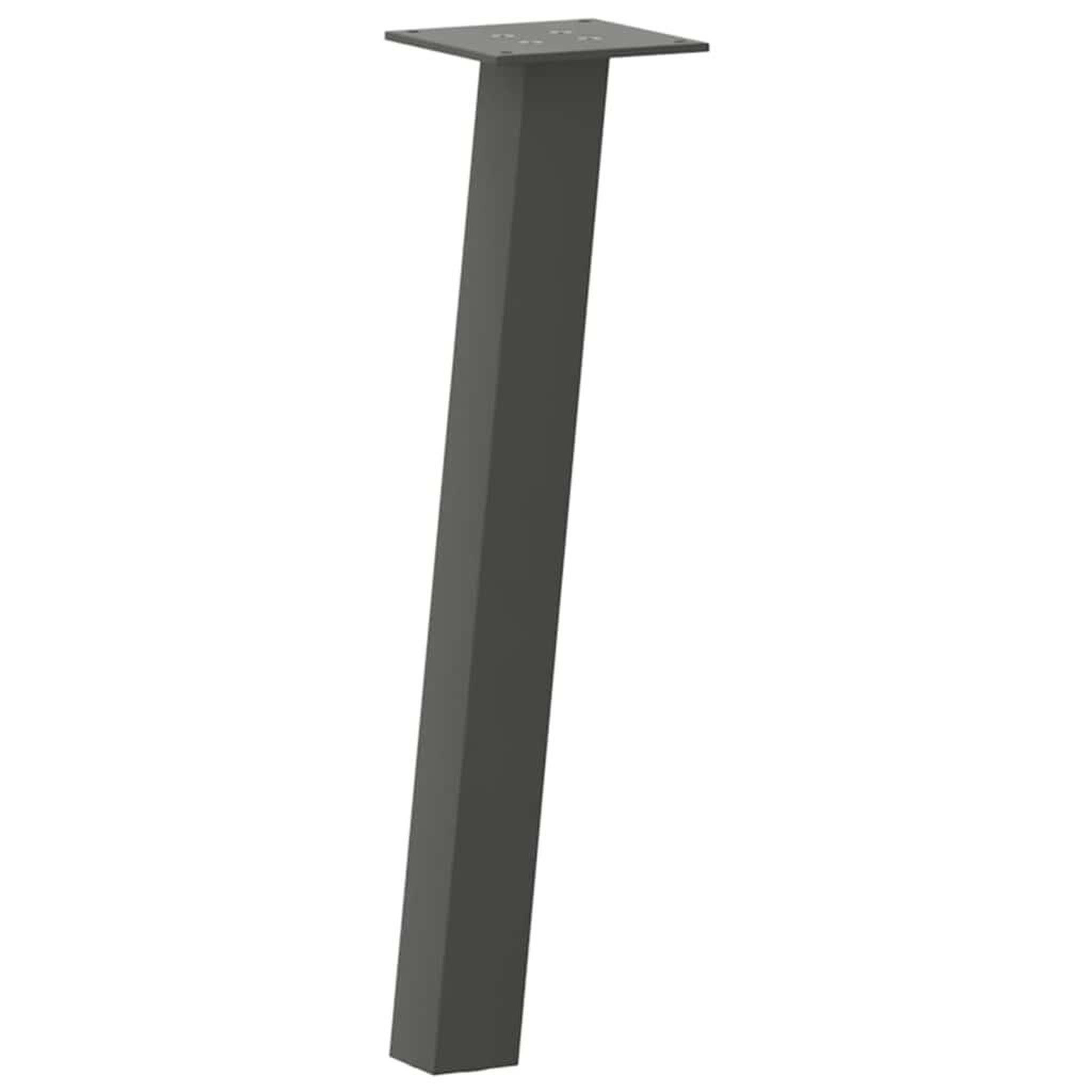 Voir la diapositive 4 : VIDAXL Pieds de table basse 4 pcs anthracite 42 cm acier