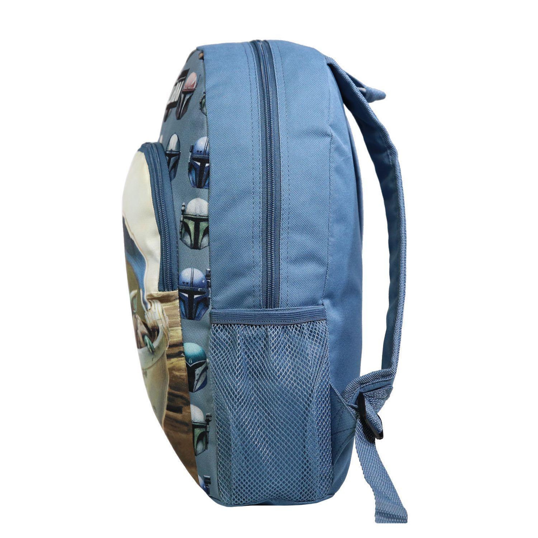 Voir la diapositive 3 : Bagtrotter Sac à dos 37 cm avec poche Baby Yoda Star Wars / The Mandalorian Bleu et Beige Bagtrotter