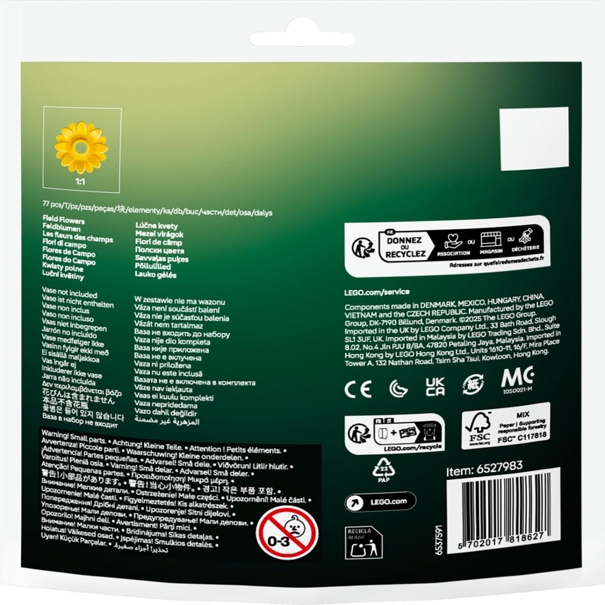 Voir la diapositive 3 : LEGO LEGO® Botanicals 30701 Les fleurs des champs