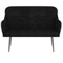Voir la diapositive 3 : VIDAXL Banc Noir 110x76x80 cm Velours