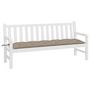 Voir la diapositive 3 : VIDAXL Coussin de banc de jardin taupe 180x50x7 cm tissu oxford