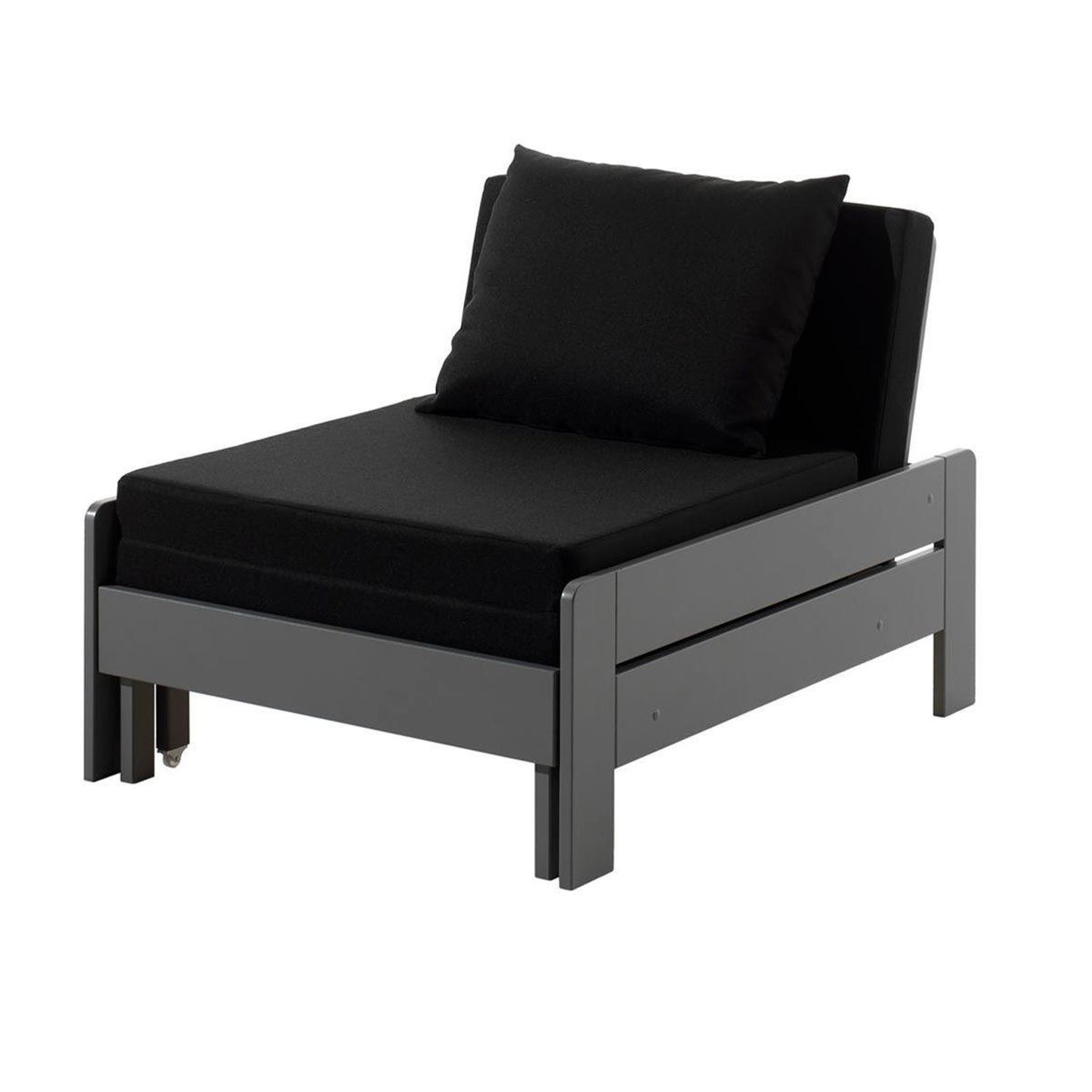Voir la diapositive 3 : Paris Prix Pack - lit mezzanine enfant & fauteuil-lit  pino  gris