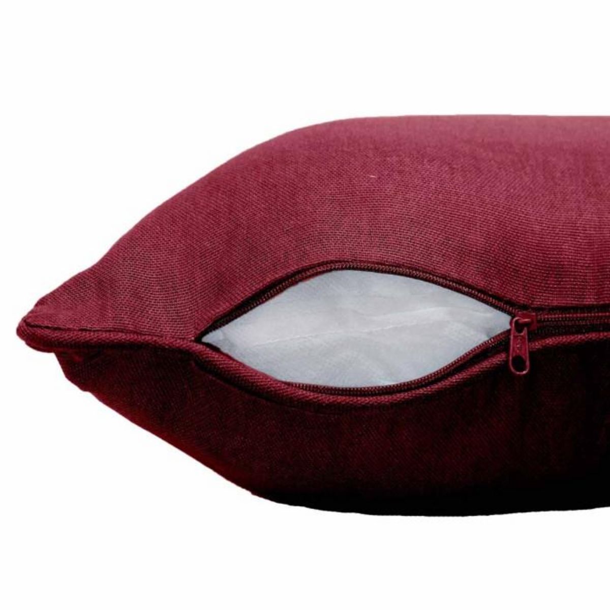 Paris Prix Coussin Déco  Panama  40x40cm Bordeaux