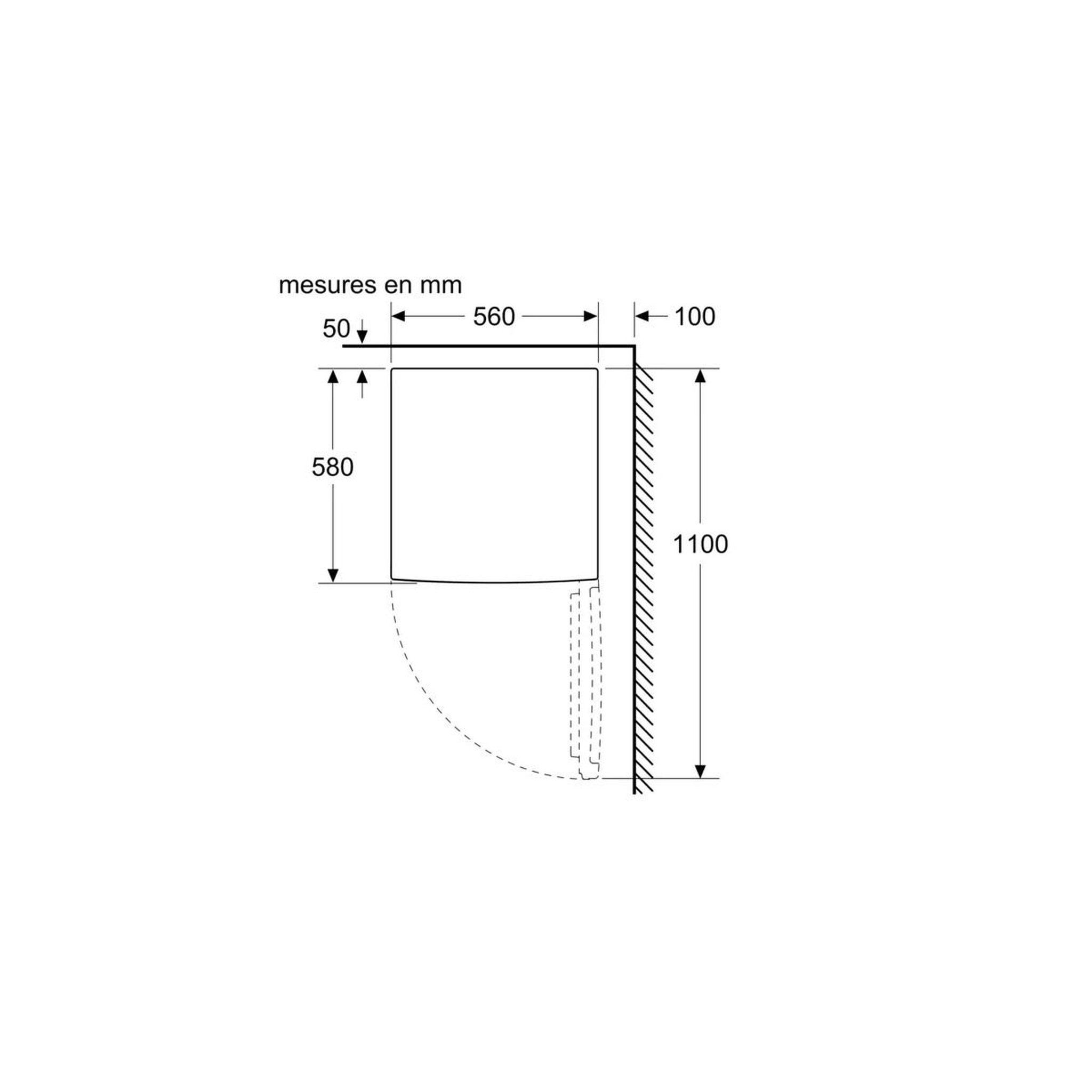 Voir la diapositive 4 : BOSCH Réfrigérateur table top 56cm 134l blanc - ktr15nweb