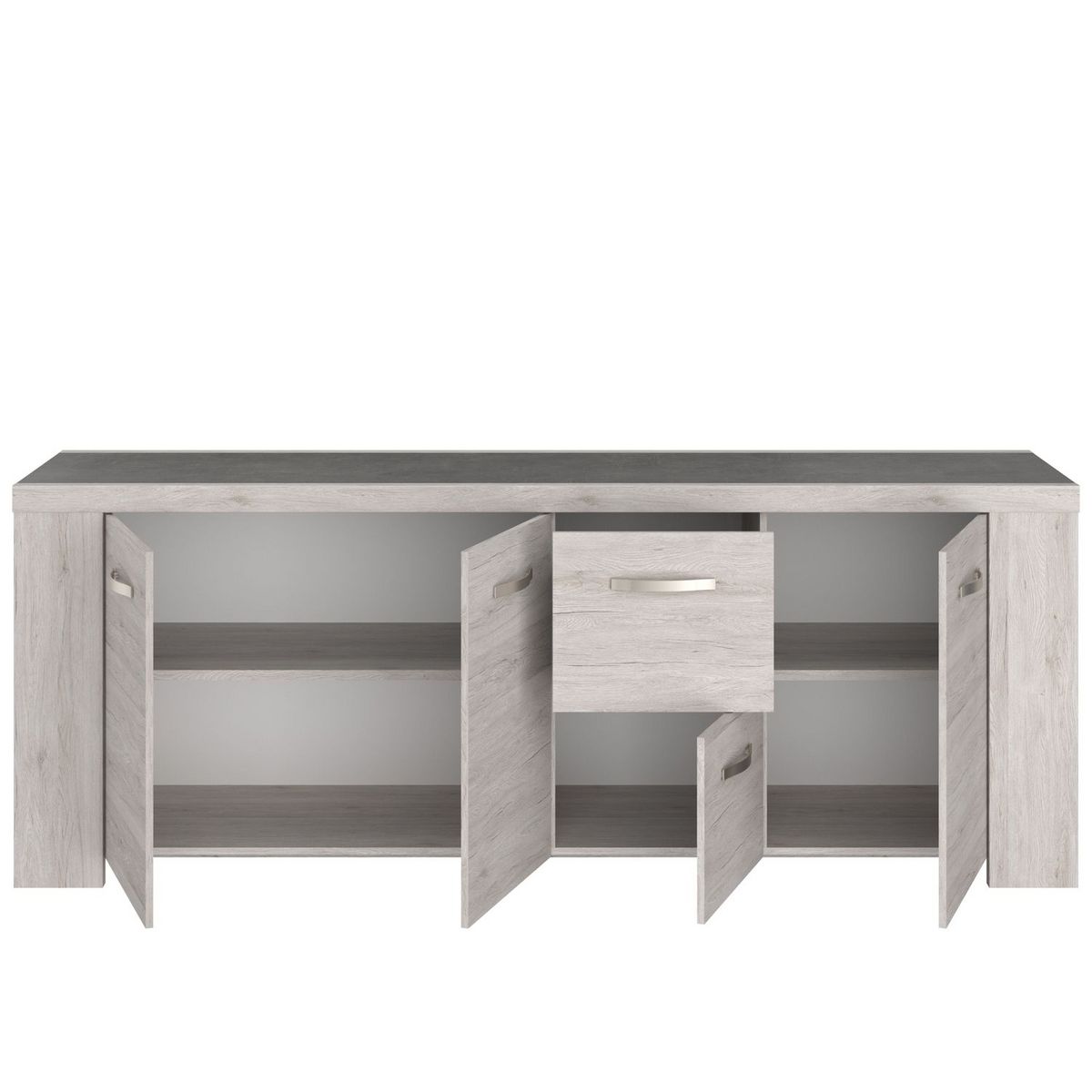 Buffet 4 portes 1 titoir L230 x H87x P55cm MEL