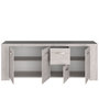 Voir la diapositive 8 : Buffet 4 portes 1 titoir L230 x H87x P55cm MEL