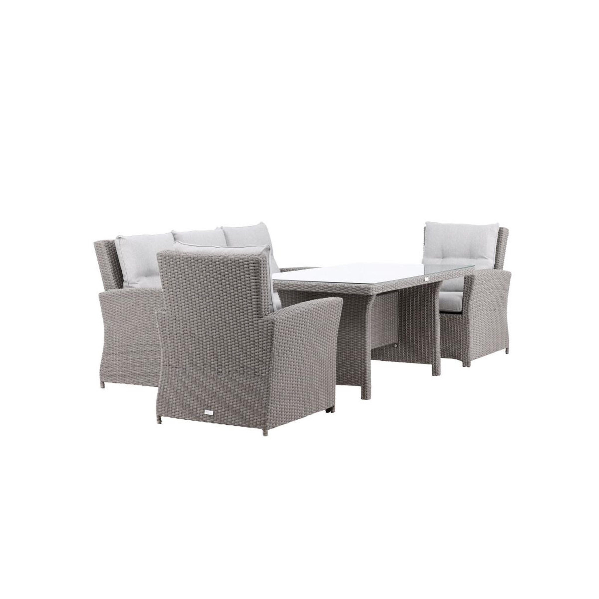 Voir la diapositive 3 : Paris Prix Salon repas de jardin 5 places  brentwood  186cm gris