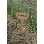 Nortene 5 étiquettes à planter Label 25 - PP / Miscanthus - Marron - 25cm