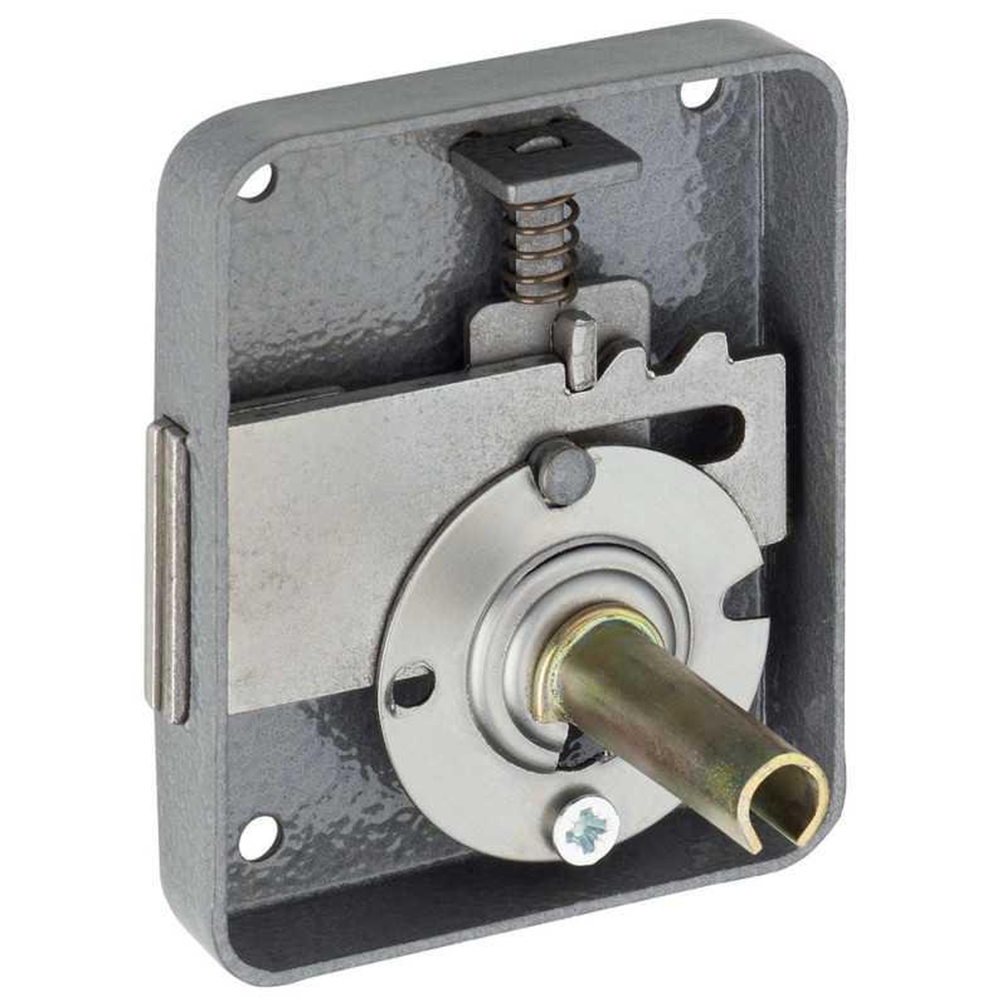 DEVISMES Serrure à mortaiser style paris avec béquille, axe 35 mm, canon 30 mm, finition laquée gris martelé