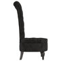 Voir la diapositive 4 : VIDAXL Chaise a dossier haut noir velours conception de bouton