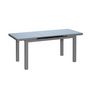 Voir la diapositive 2 : Jardiline Table à manger d'extérieur extensible en aluminium gris  Ibiza anthracite - 6/8 places - Jardiline