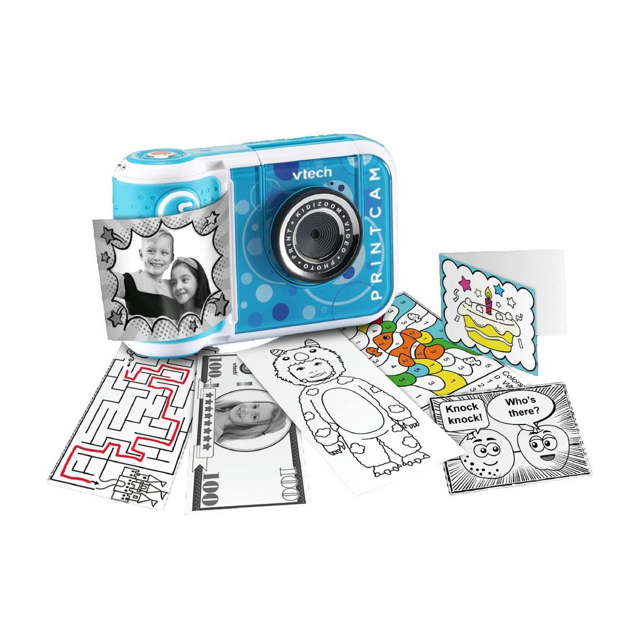 VTECH Appareil photo instantané VTech KidiZoom Print Cam bleu