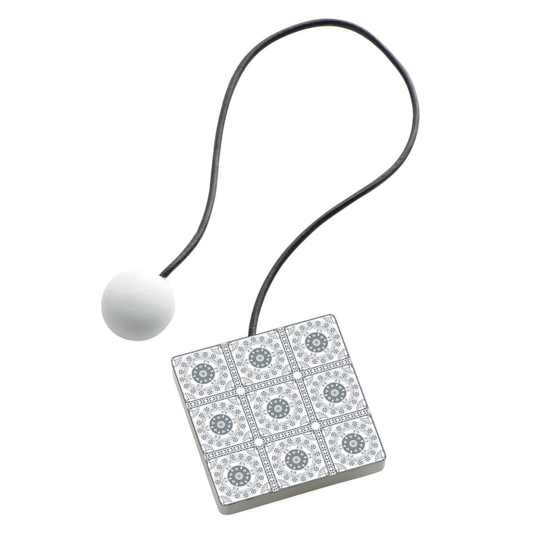 Douceur d'Intérieur Embrasse de rideau aimantée  carelo  28cm blanc