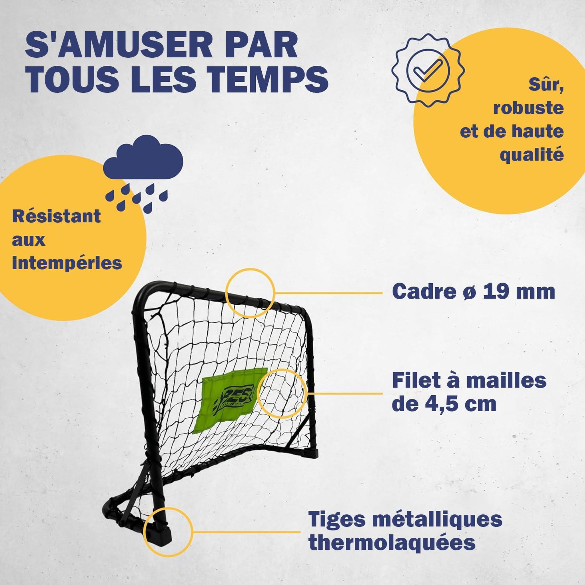 Voir la diapositive 4 : BEST SPORTING 2 Mini-goal de football avec un ballon & une mini-pompe