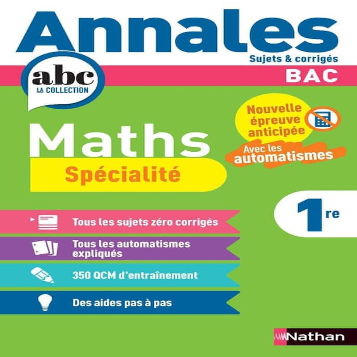 MATHEMATIQUES 1RE SPECIALITE. SUJETS & CORRIGES, EDITION 2026, Strancar Isabelle