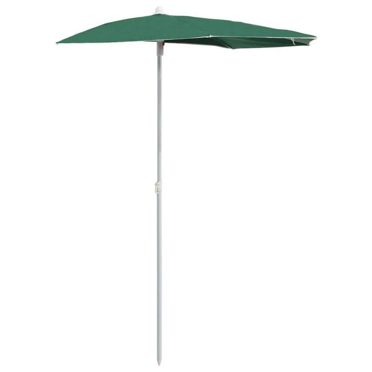 VIDAXL Demi-parasol de jardin avec mat 180x90 cm vert