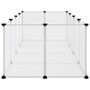 Voir la diapositive 4 : VIDAXL Cage pour petits animaux Transparent 144x74x46,5 cm PP et Acier