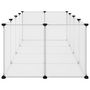 Voir la diapositive 4 : VIDAXL Cage pour petits animaux Transparent 144x74x46,5 cm PP et Acier