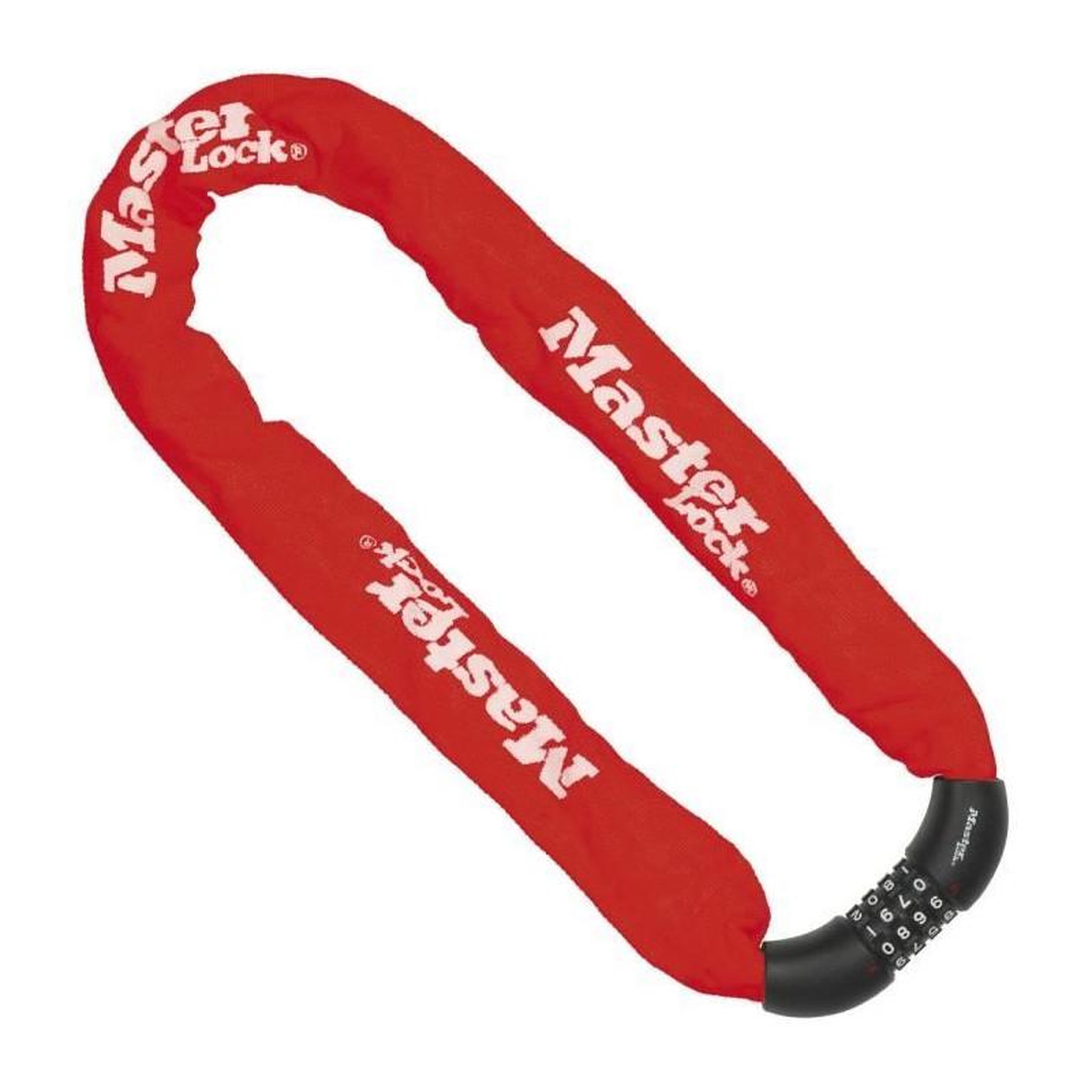 Master lock MASTER LOCK Chaîne Antivol Vélo [Combinaison] [90 cm Chaîne] [Rouge] 8392EURDPROCOLR