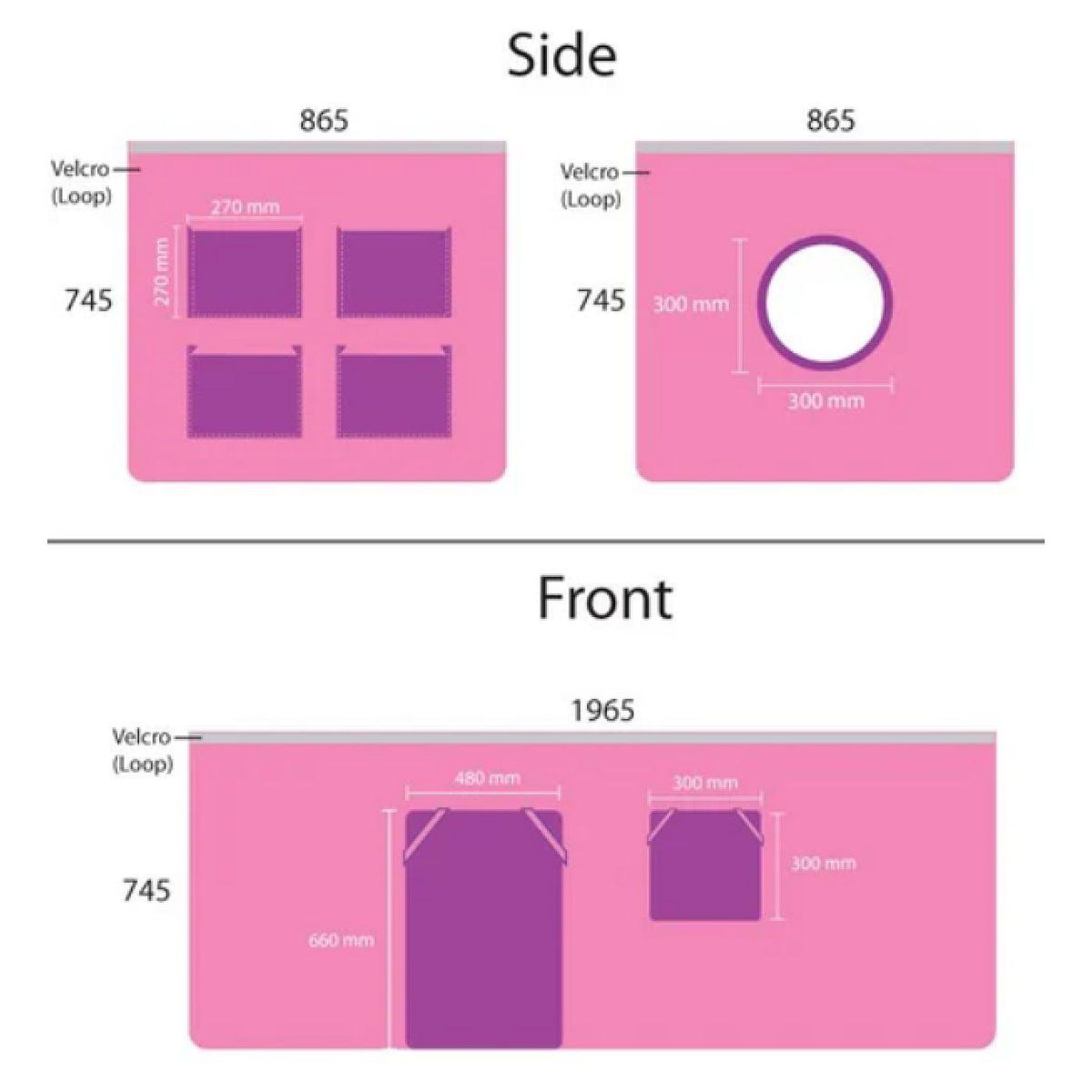 Voir la diapositive 3 : Paris Prix Tente textile pour lit  pino rose  rose