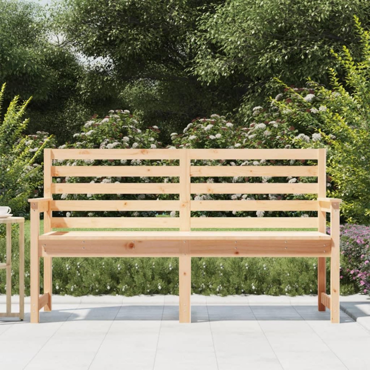 VIDAXL Banc de jardin 159,5x48x91,5 cm bois massif de pin