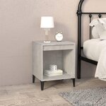 VIDAXL Table de chevet Gris beton 40x35x50 cm