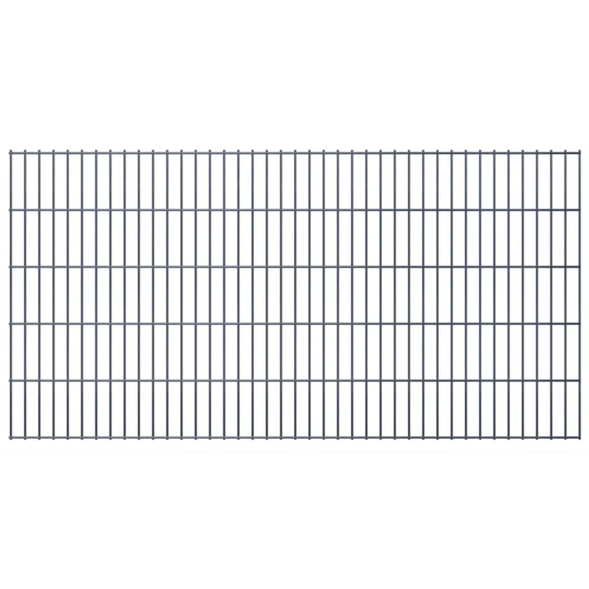 VIDAXL Panneaux de cloture de jardin 2D 2,008x1,03 m 8 m total Gris